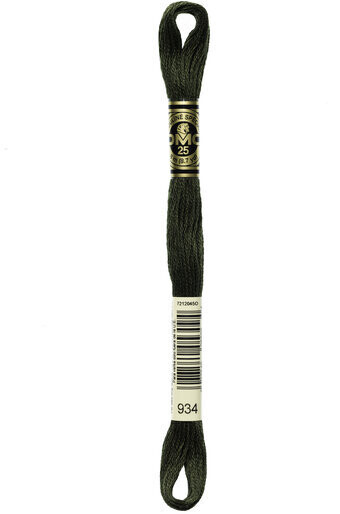 DMC 934 Black Avocado Green