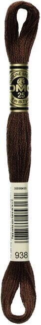 DMC 938 Ultra Dark Coffee Brown