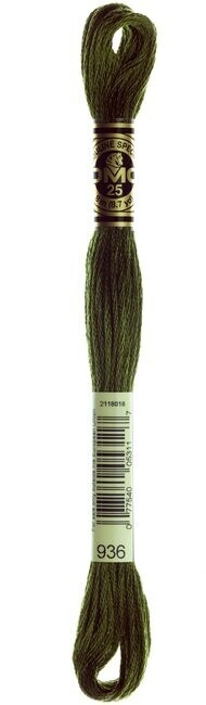 DMC 936 Very Dark Avocado Green