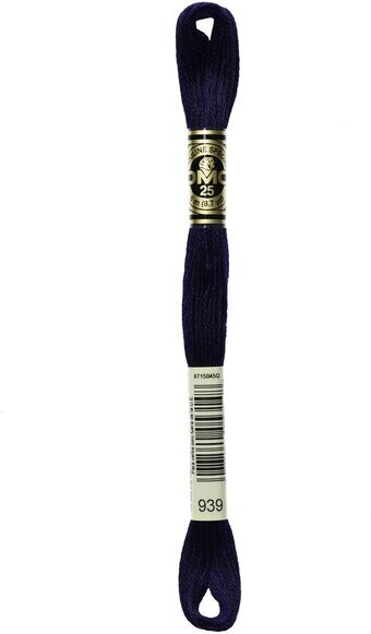 DMC 939 Very Dark Navy Blue