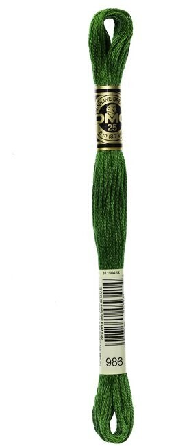 DMC 986 Very Dark Forest Green