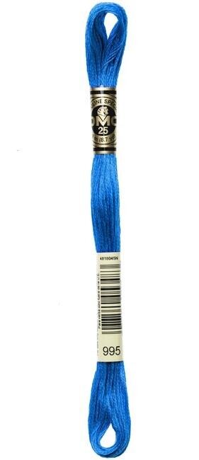 DMC 995 Dark Electric Blue