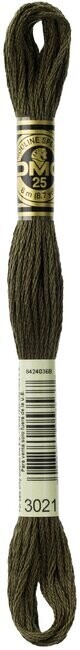 DMC 3021 Very Dark Brown Gray