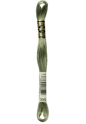 DMC 3052 Medium Green Gray
