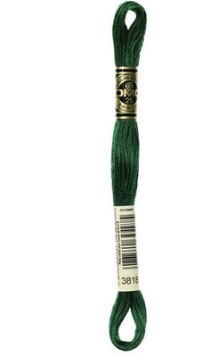 DMC 3818 - Very Dark Emerald Green