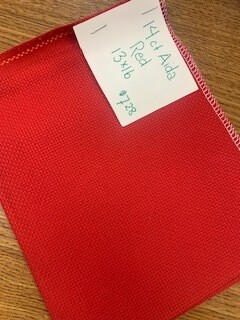 14 ct Aida - Red 13x16