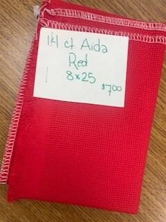 14 ct Aida - Red 8x25