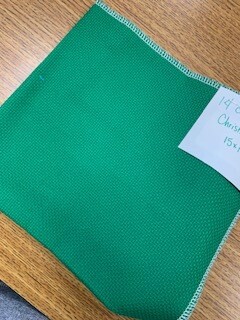 14 ct Aida - Christmas Green 15 x 17