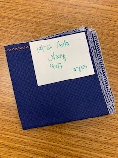 14 ct Aida - Navy 9 x 17
