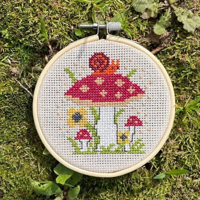 Mushrooms Cross Stitch Kit