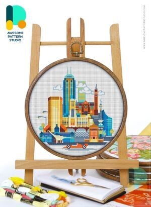 Indianapolis Cross Stitch Pattern