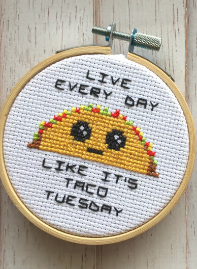 Taco Tuesday Cross Stitch Kit
