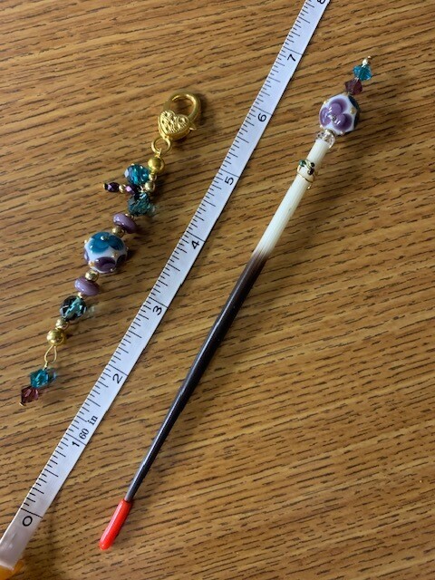 Porcupine Quill Laying Tool and Fob Set