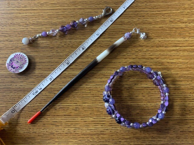 Porcupine Quill Laying Tool and Bracelet Set