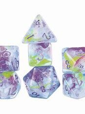 Polyhedral Dice Set Watercolors