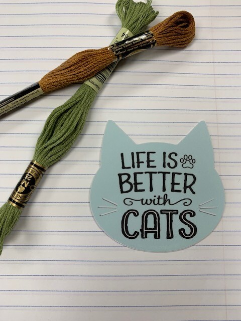 Life is Better with Cats Sticker