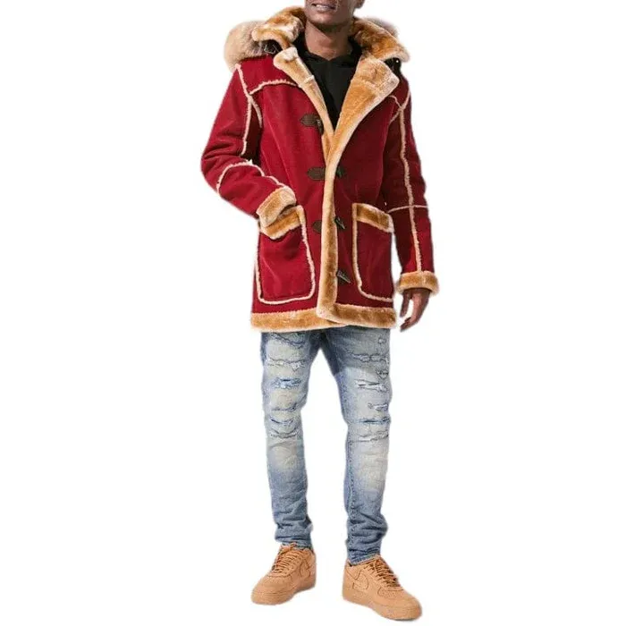 Jordan Craig Men Denali Shearling Jacket ( Burgandy )