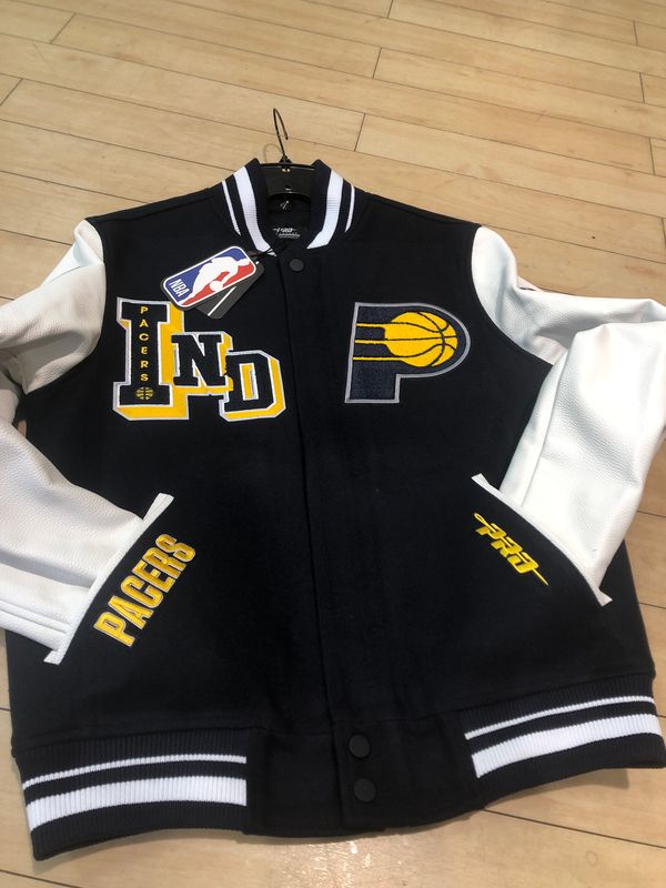 INDIANA PACERS RIB WOOL VARSITY JACKET
