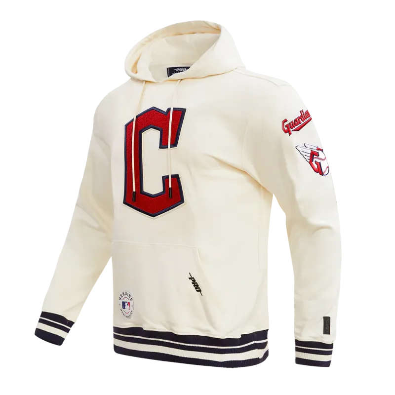 MLB CLEVELAND GUARDIANS RETRO CLASSIC MEN'S PULLOVER HOODIE 