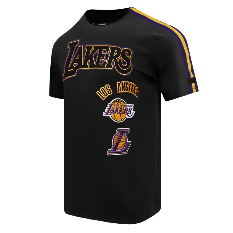 NBA LOS ANGELES LAKERS RETRO CLASSIC MEN'S STRIPED TEE 