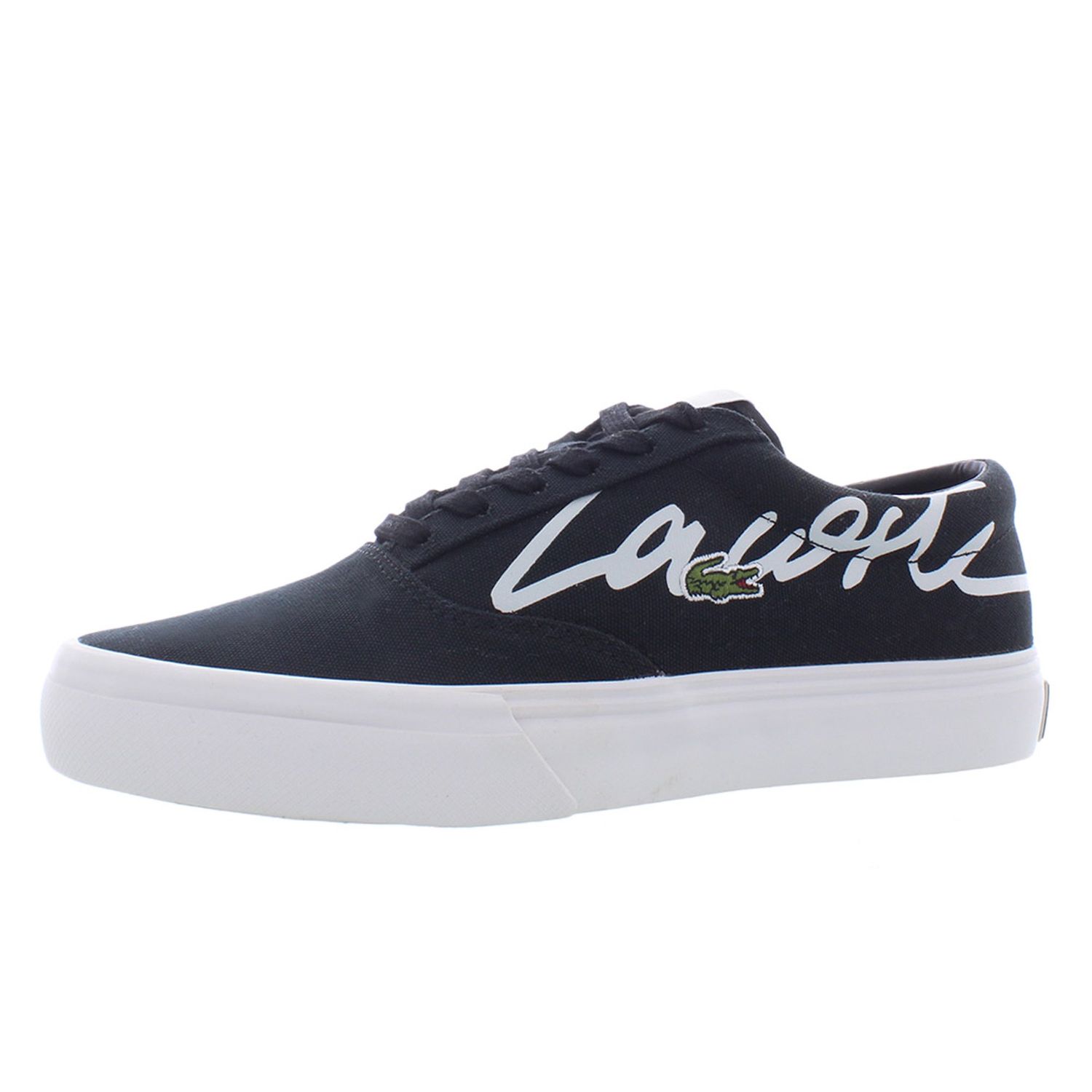 Lacoste Men&#39;s Jump-Serve-Lace-0121-2 Sneakers Low Top Black/Off White