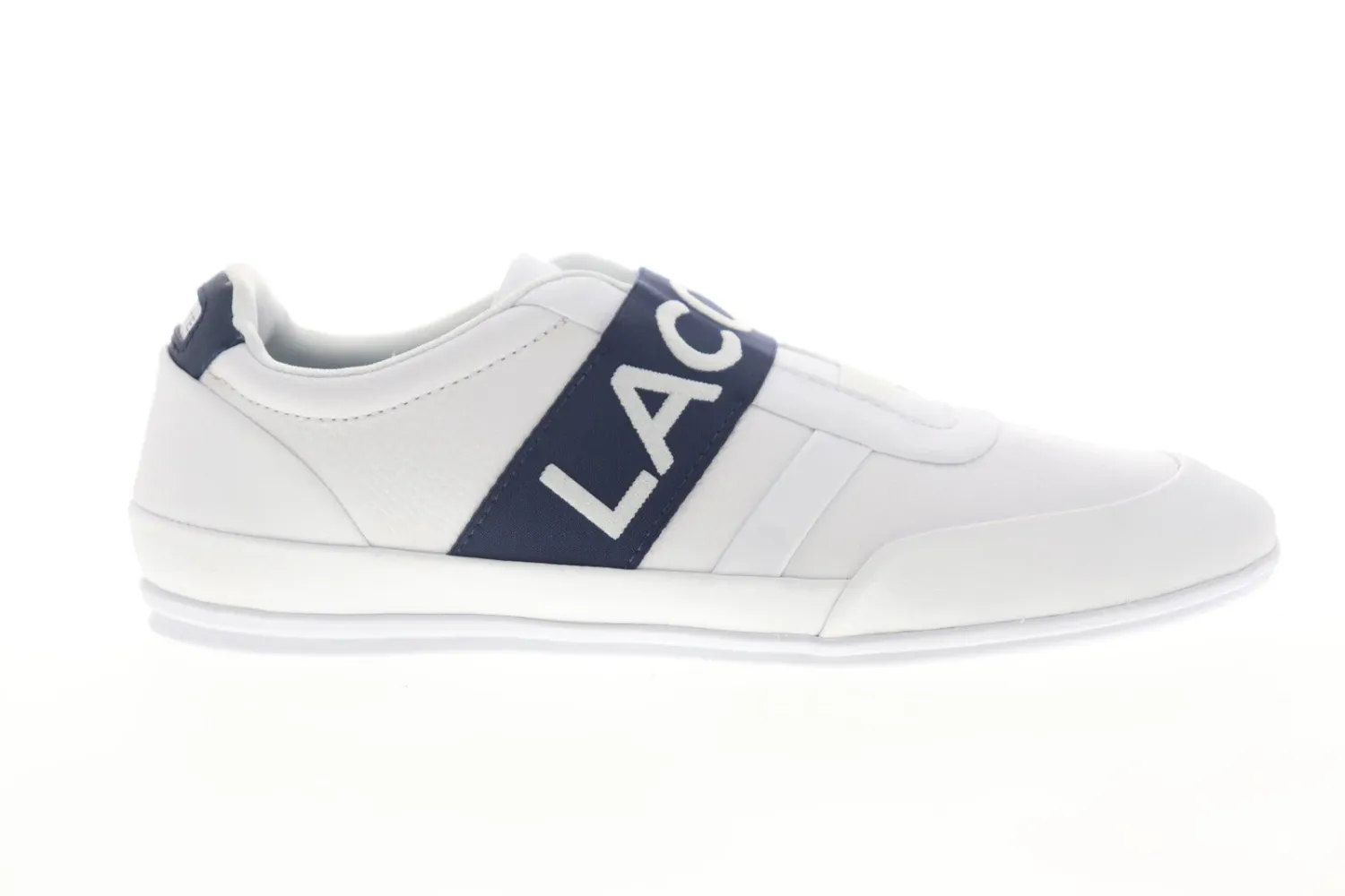 Lacoste Misano Elastic 3191 White Leather Lifestyle Sneakers Shoes