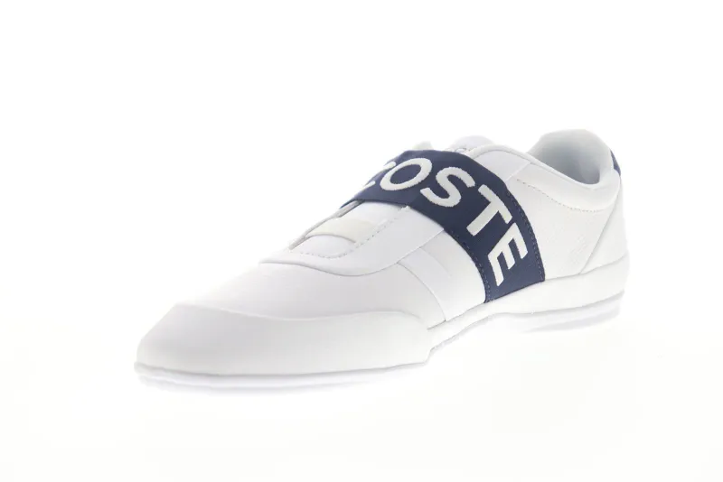 Lacoste Misano Elastic 3191 White Leather Lifestyle Sneakers Shoes