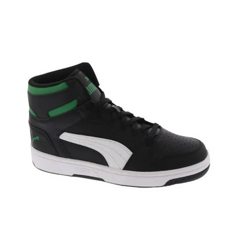 Puma Rebound layup classic warmup shoes archive green