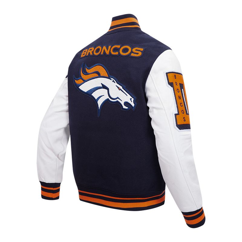 NFL DENVER BRONCOS MEN'S VARSITY JACKET MASH UP
