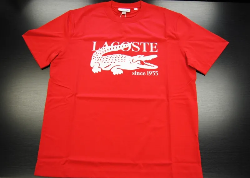 LACOSTE CLASSIC FIT CROC TEE RED TH126251