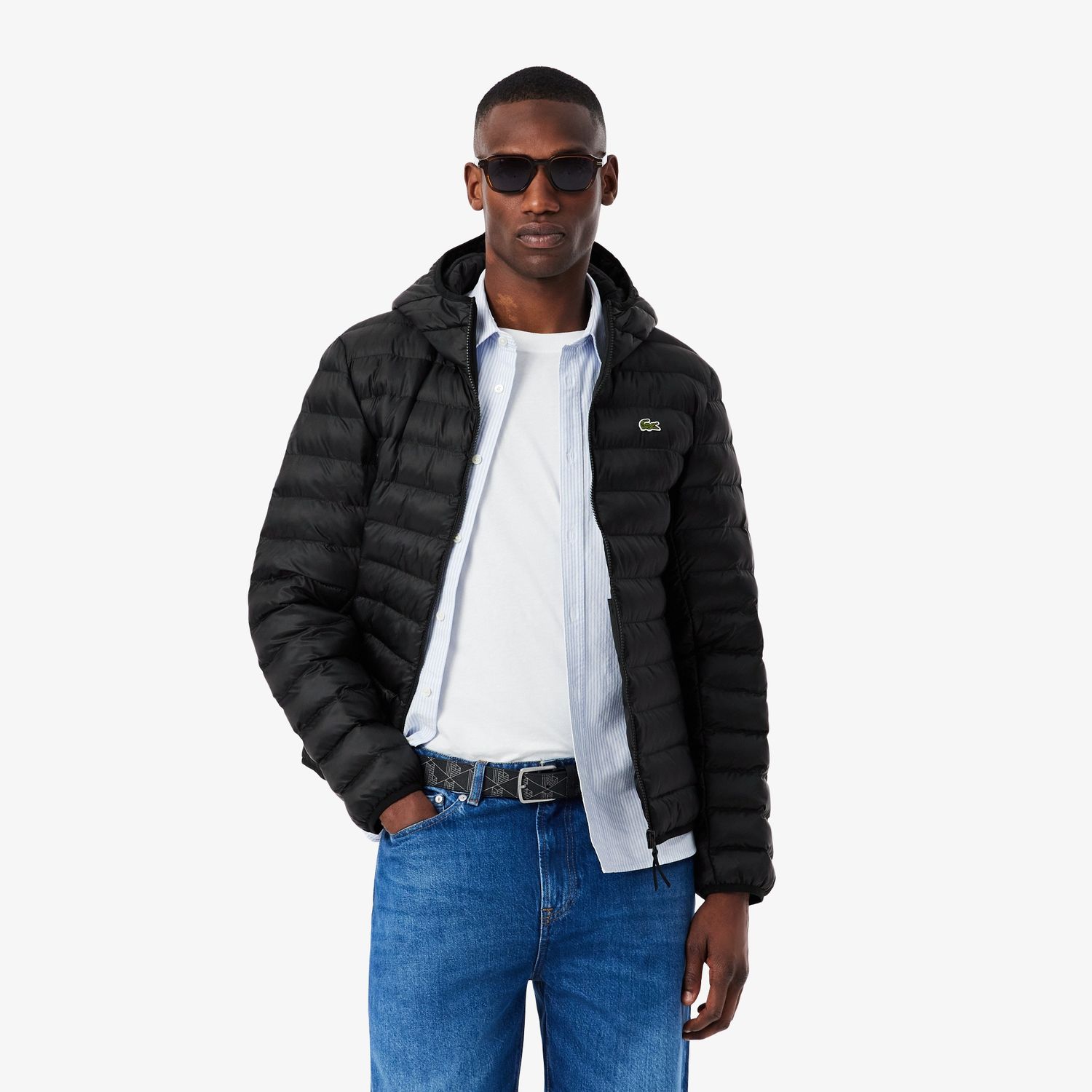 Lacoste Water-Repellent Quilted Puffed Jacket