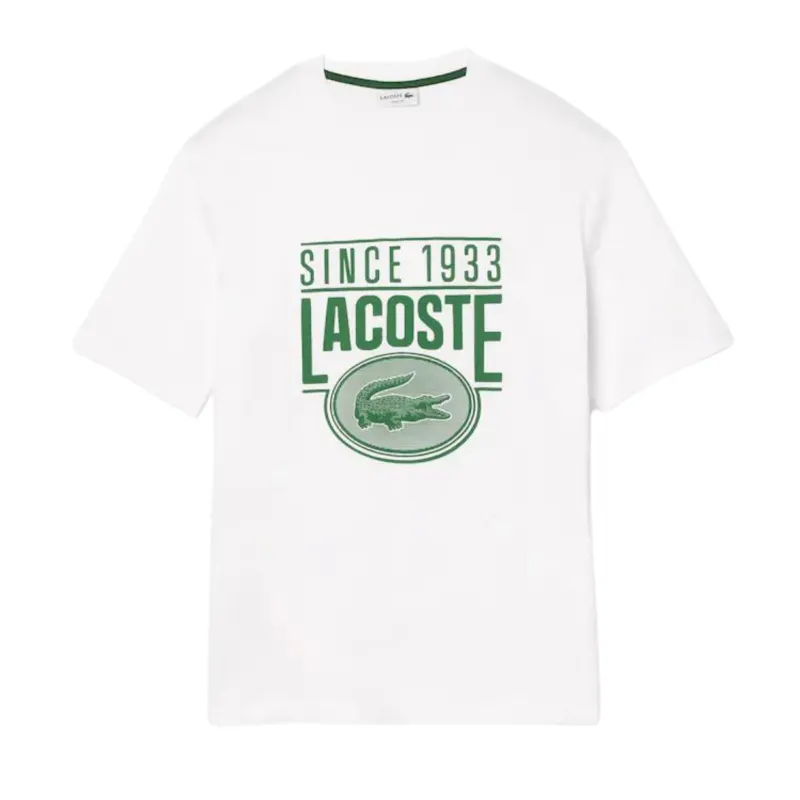 Lacoste Loose Fit Heavy Cotton Printed T-Shirt