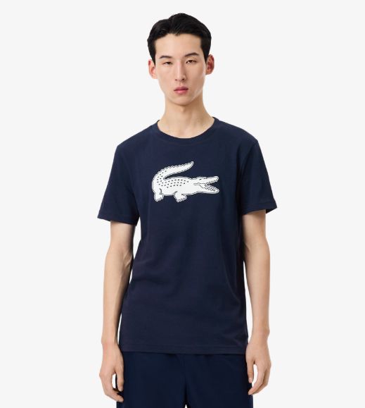  Lacoste Croc Textured Centre Graphic Ultra Dry Sport T-Shirt
