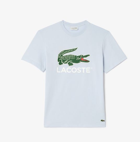Lacoste Signature Print Cotton T-Shirt