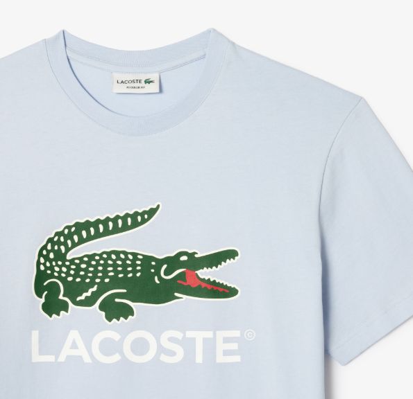 Lacoste Signature Print Cotton T-Shirt