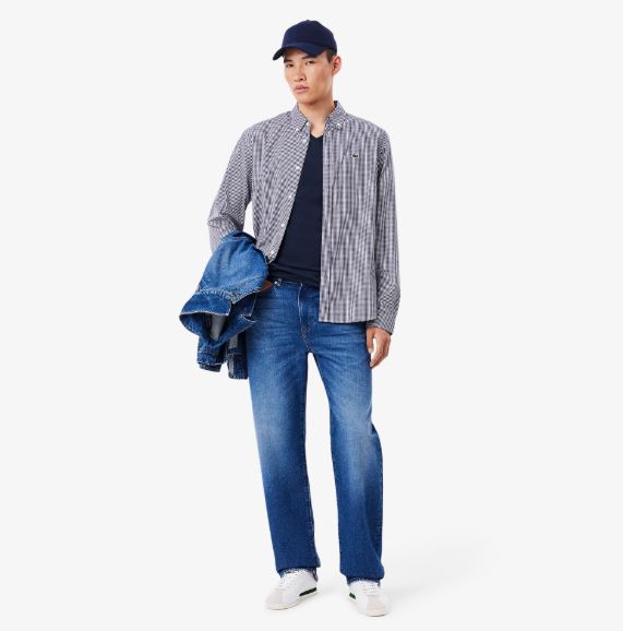 Lacoste Lightweight Pima Cotton V-Neck T-Shirt
