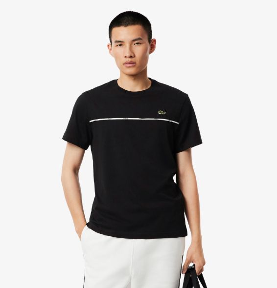 Lacoste Logo Trim Cotton Jersey T-Shirt