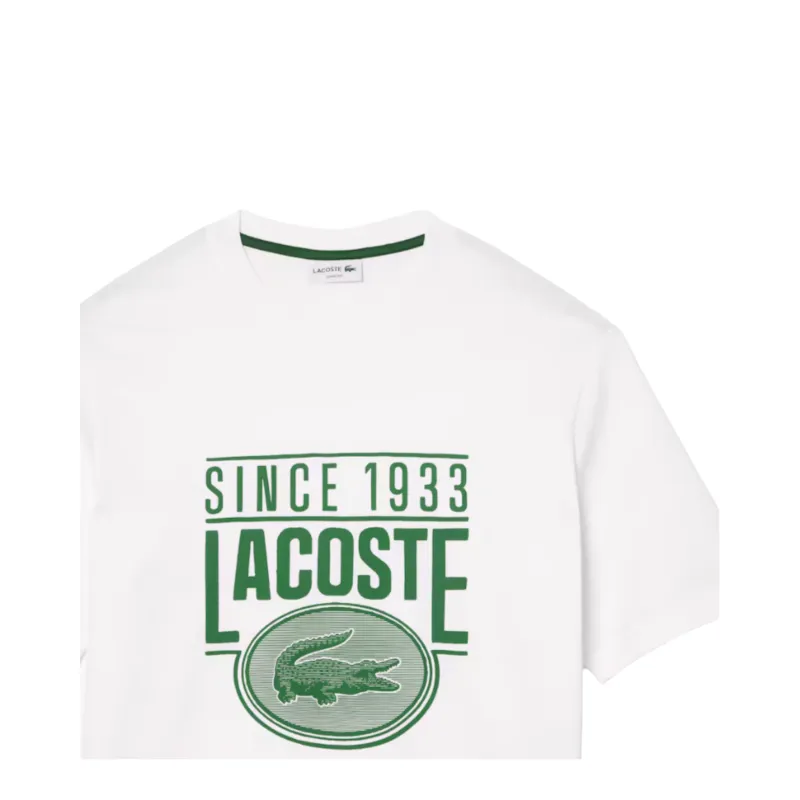 Lacoste Loose Fit Heavy Cotton Printed T-Shirt
