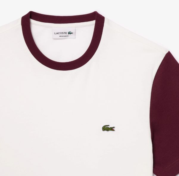 Lacoste Regular Fit Cotton Colorblock T-Shirt