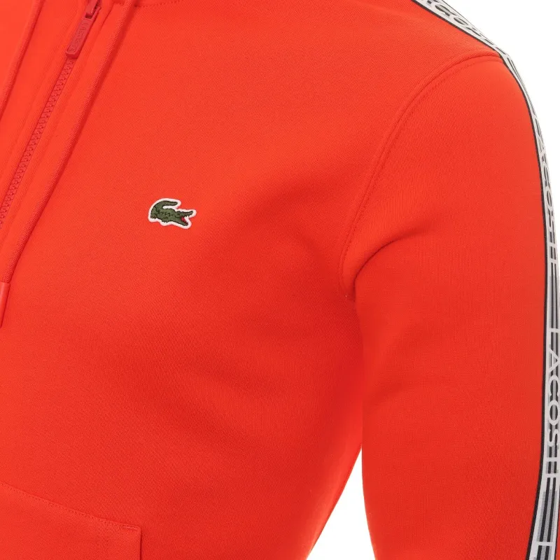 Lacoste Classic Fit Branded Stripes Zip-Up Hoodie SH06551S5H