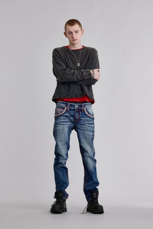 ROCK REVIVAL RICHIE J214 STRAIGHT MENS JEANS RP3836J214R