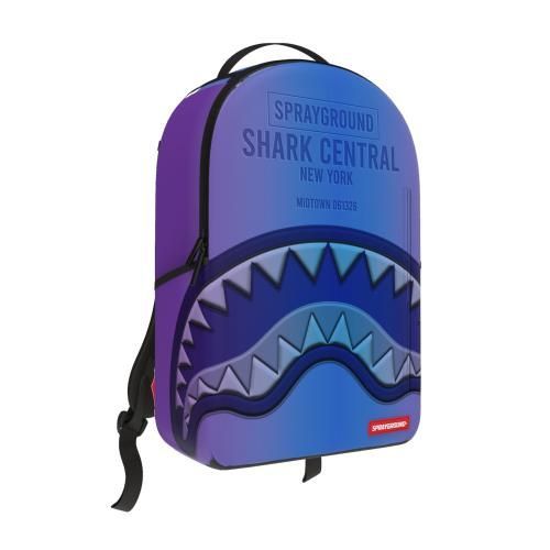 SPRAYGROUND SHARK CENTRAL EMBOSSED DUSK NYLON BACKPACK
