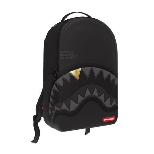 SPRAYGROUND BLACKED OUT EMBOSSED GOLD TOOTH BACKPACK