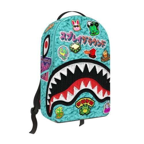 SPRAYGROUND EMBELLISHED FLEECE MONSTER BACKPACK