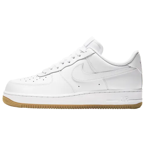 NIKE  AIR FORCE 1  SHOES WHITE/WHITE/GUM