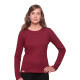 L/S Tee  Maroon  2X  1262M, Color: Maroon, Size: 2X
