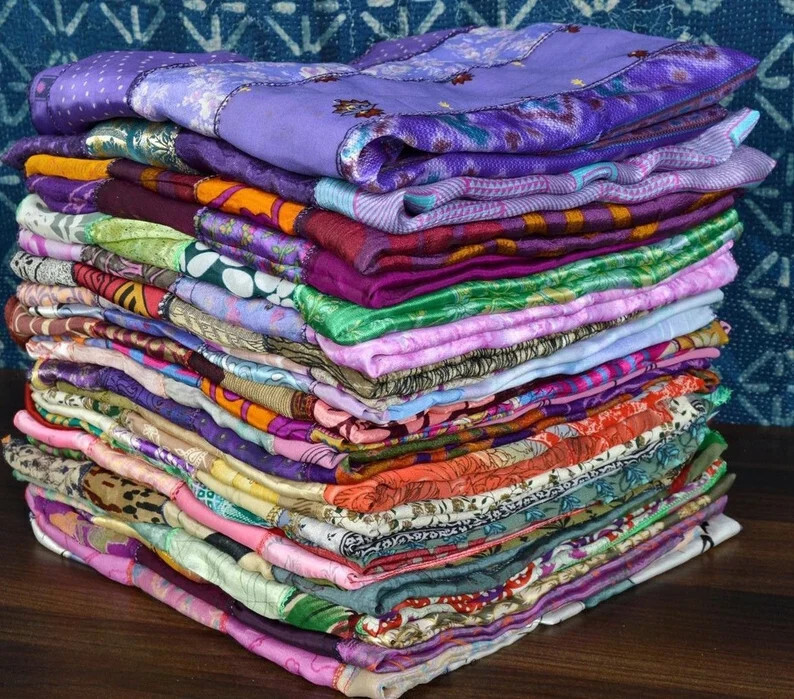 Silk Sari Scarves