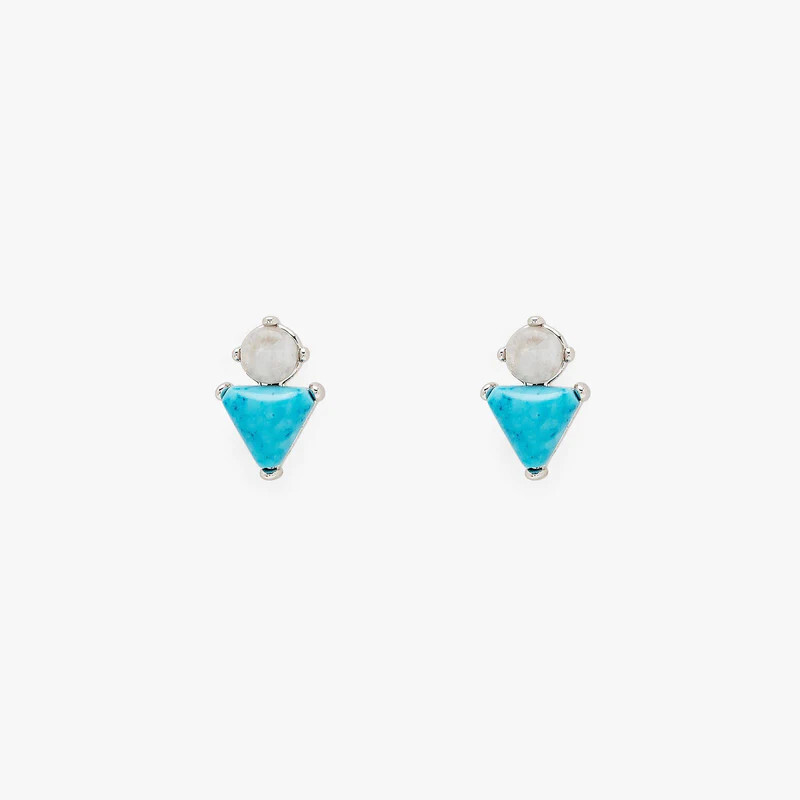 Turquoise moonstone earring 10jeea1090silv