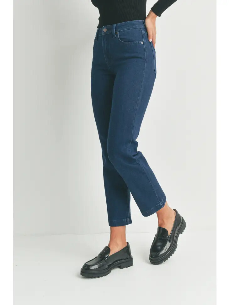 Relaxed Straight Jeans, Color: Denim, Size: 10