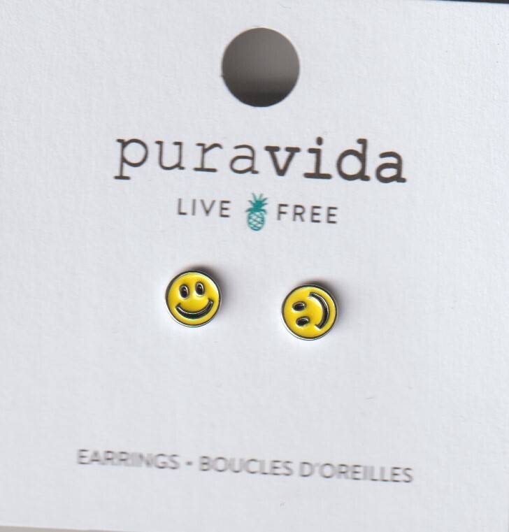 Happy face earrings10jeea1059 silv